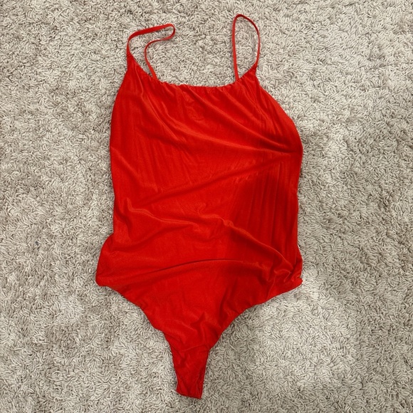 aerie Tops - Aerie Red Women's Bodysuit